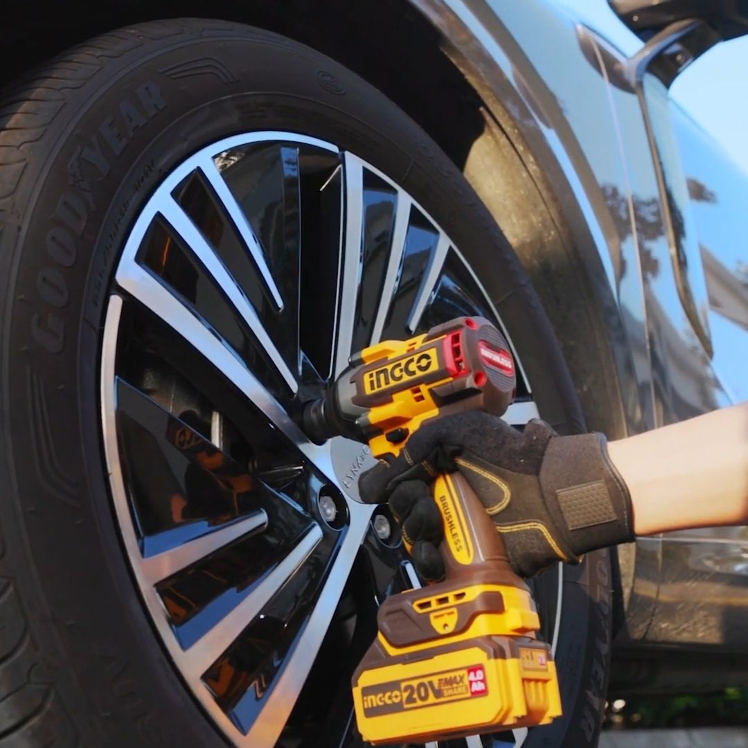 Ingco 20V Impact Wrench 1/2" Kit | 500 Nm | Brushless | P20S