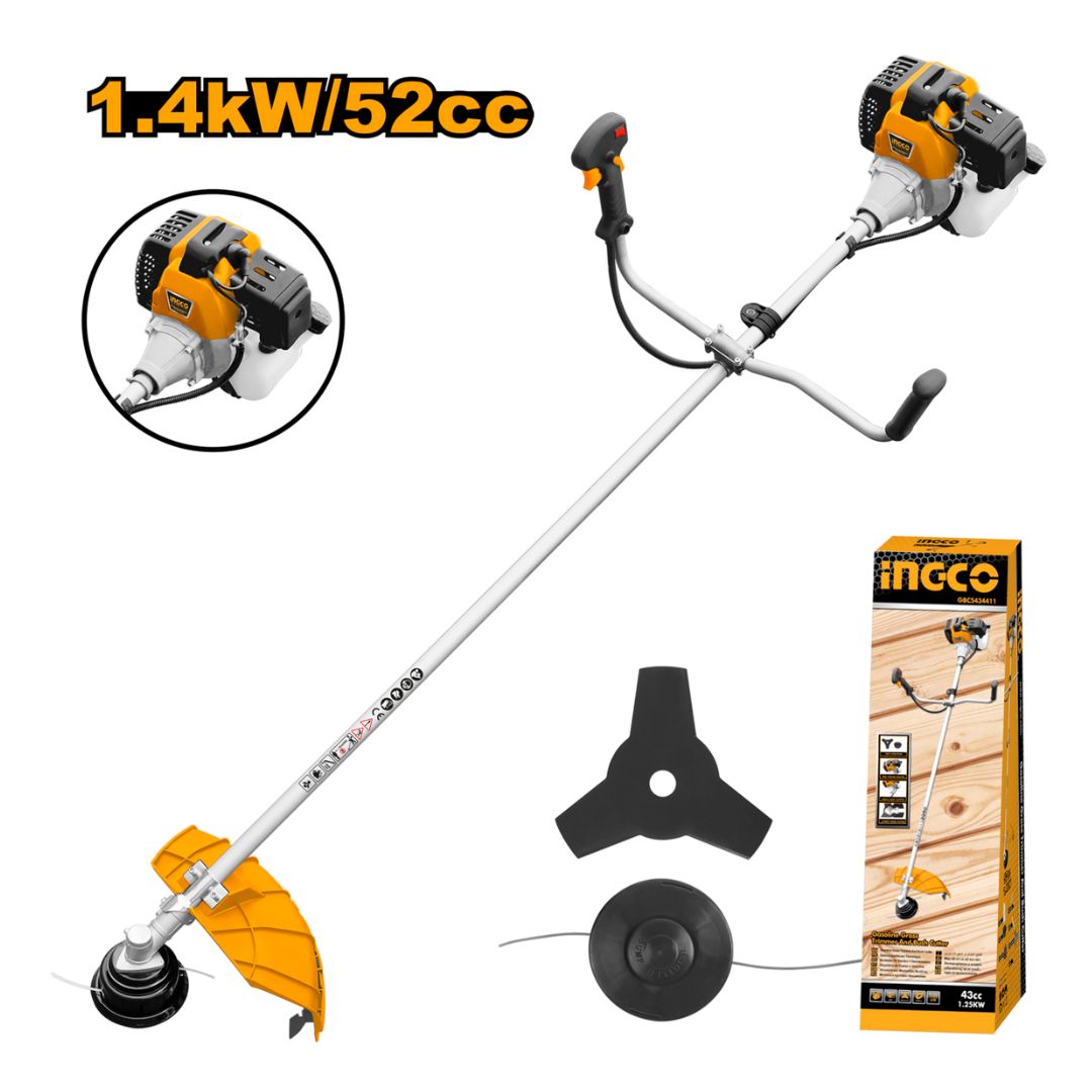 Ingco Gasoline Brush Cutter | 2 HP | 52cc Two Stroke