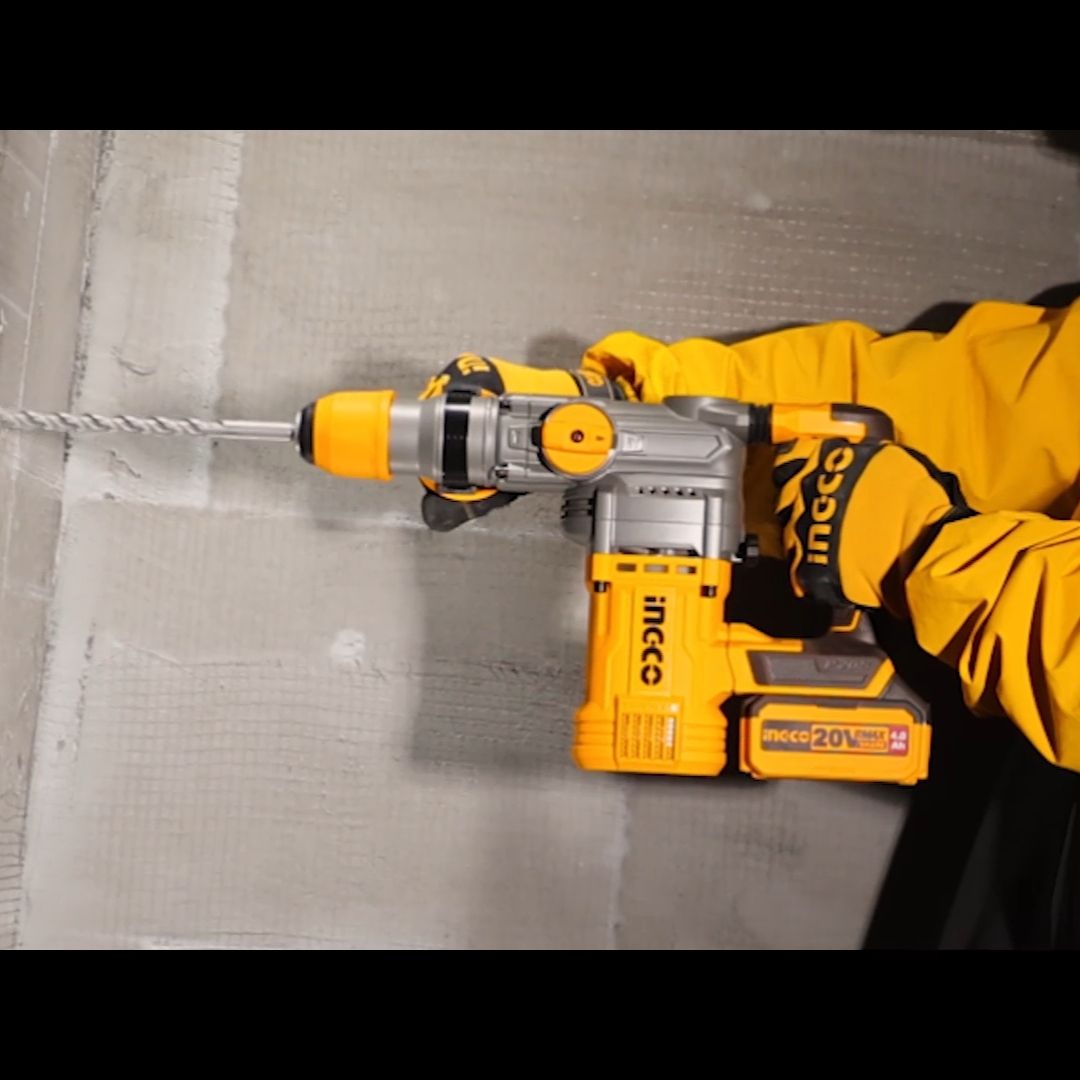 Ingco 20V Rotary Hammer SDS Plus Kit | 28 mm | Brushless | P20S
