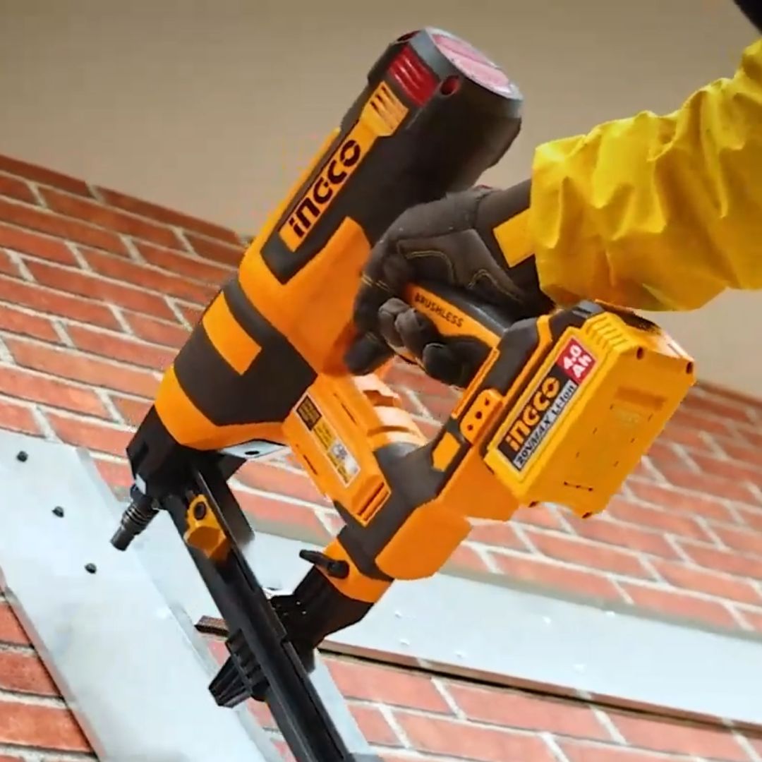Ingco 20V Concrete Nailer 40 mm | Air Assisted | P20S