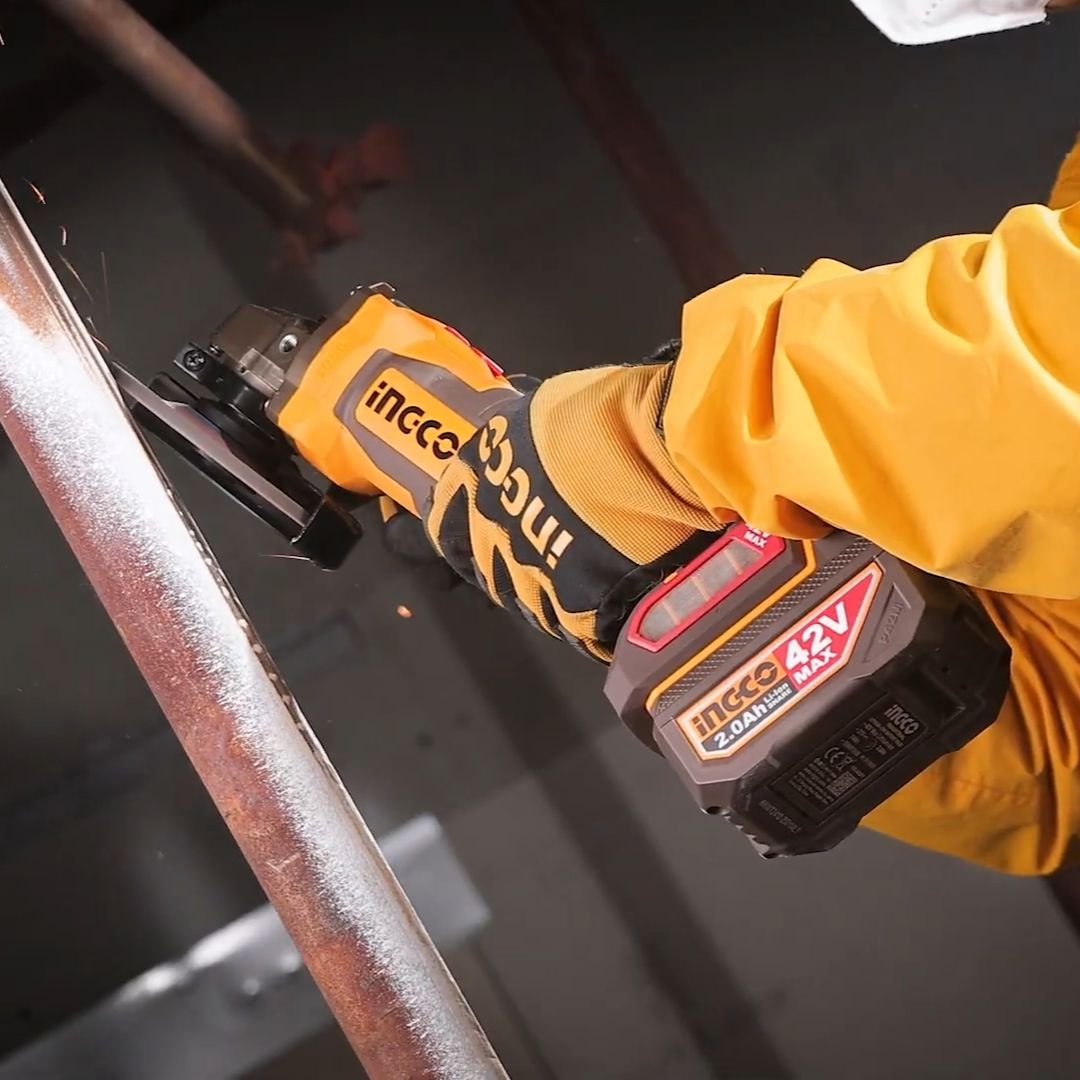 Ingco 42V Angle Grinder 115mm Kit | 1 080W | Brushless | P42M