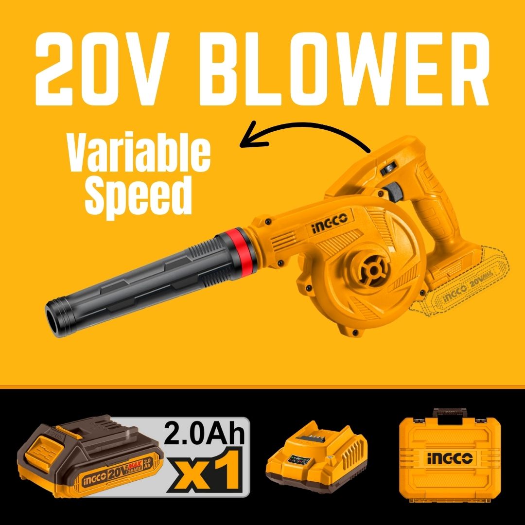 Ingco 20V Blower Kit | Variable Speed | P20S