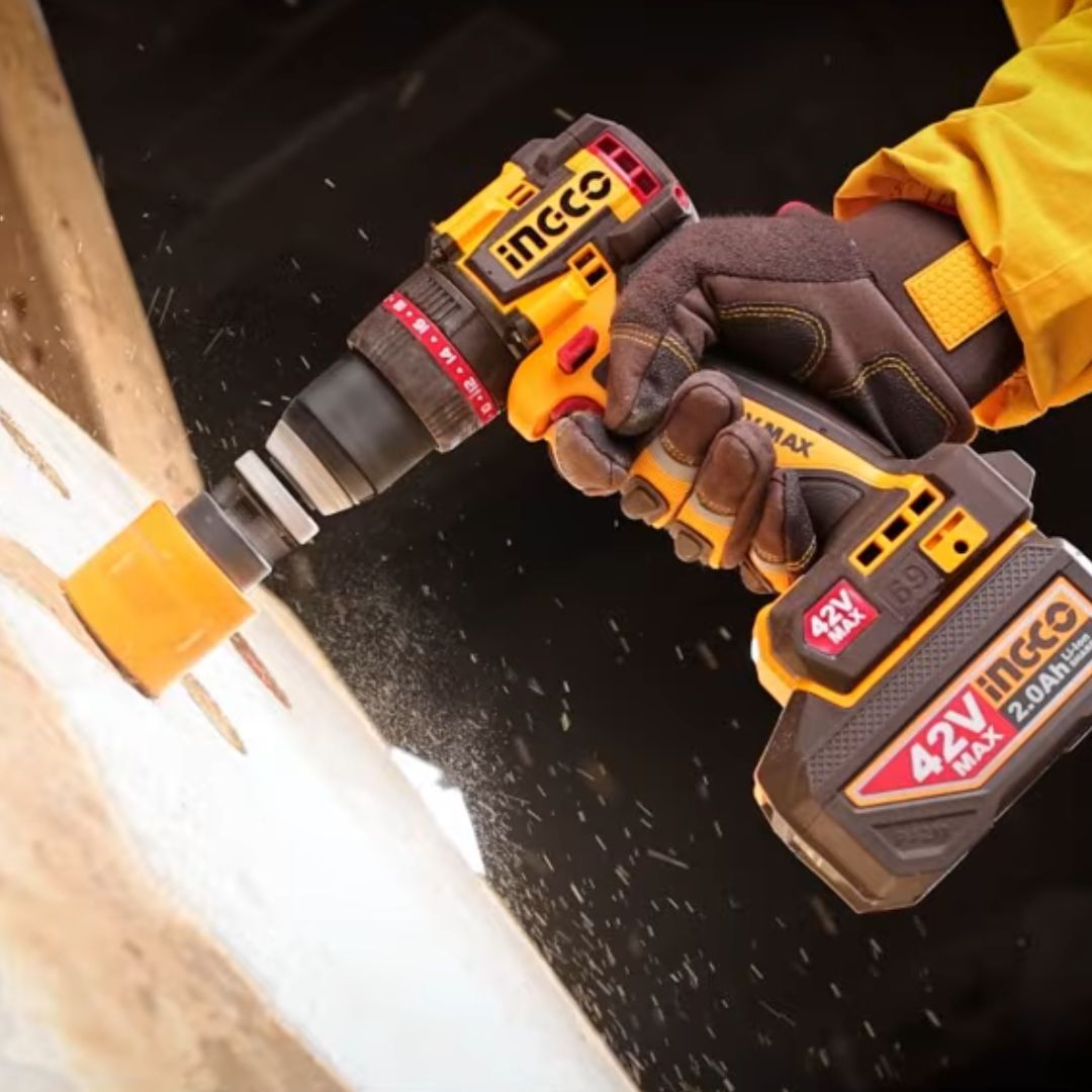 Ingco 42V Impact Drill Kit | 69 Nm | Brushless | P42M
