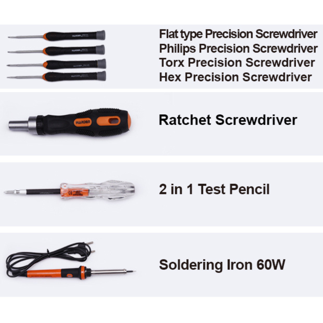 Harden Toolkit Set Aluminium Case 155 Piece