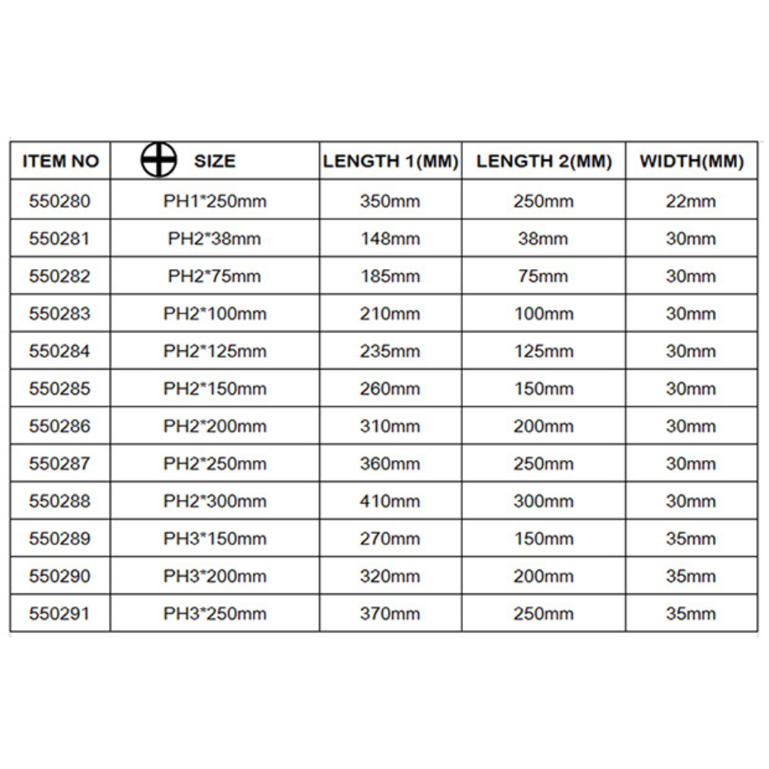 Harden Screwdriver Soft Handle - Phillips