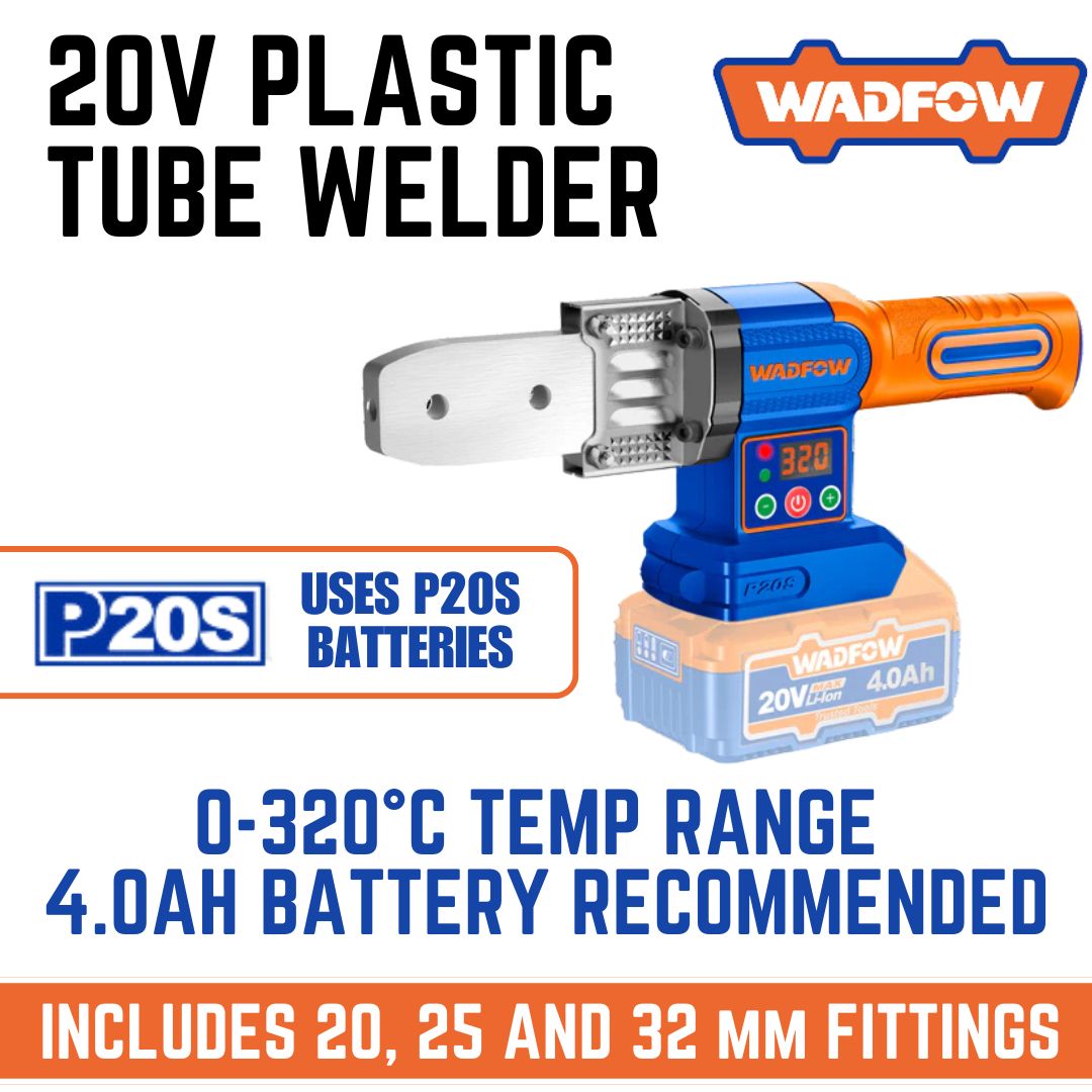 Wadfow 20V Plastic Tube Welder | Cordless | P20S