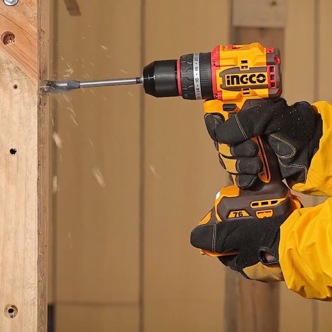 Ingco 20V Impact Drill Kit | 76 Nm | Brushless | P20S