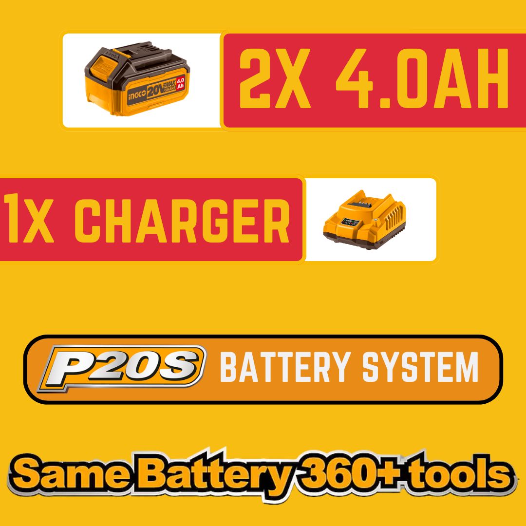 Ingco 20V Gardening Combo | 3 Piece Set | P20S