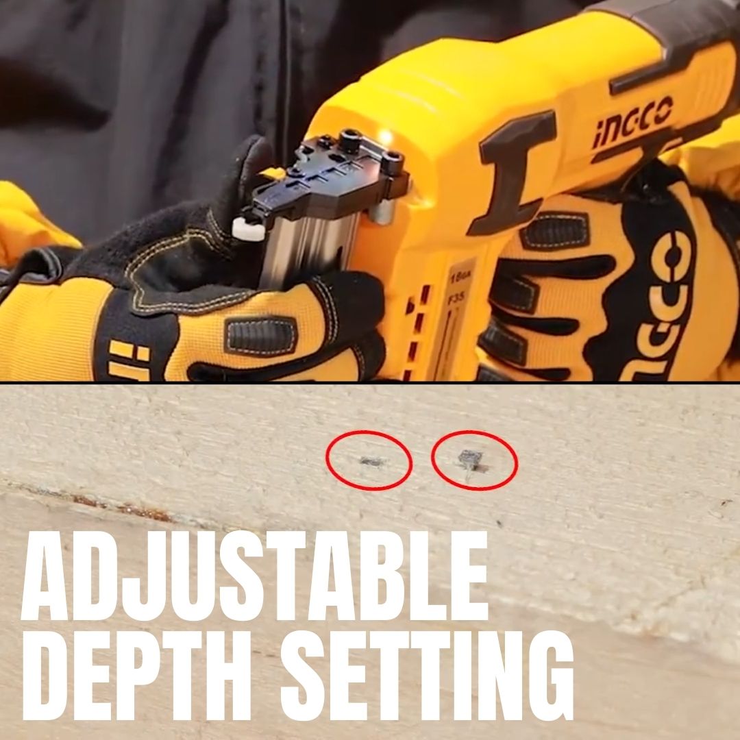 Ingco 20V Brad Nailer 35 mm | Air Assisted | P20S