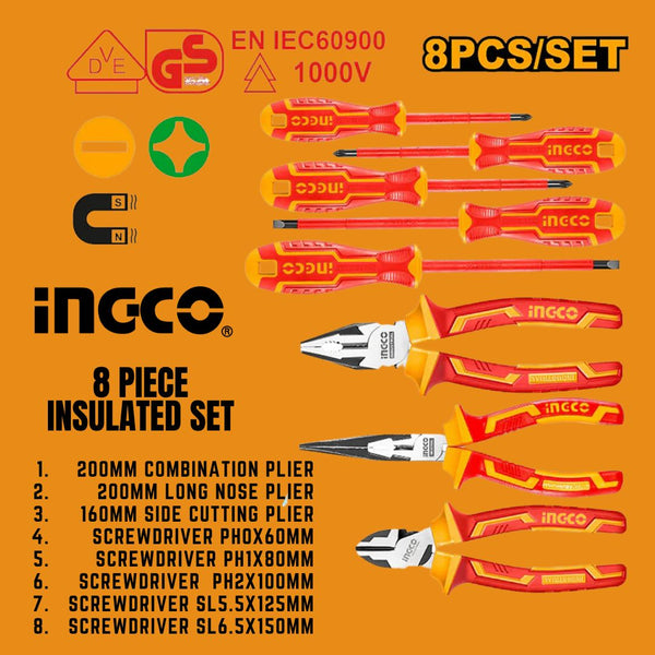 Ingco Tool Set Insulated VDE 1000V - Bethanie Hardware