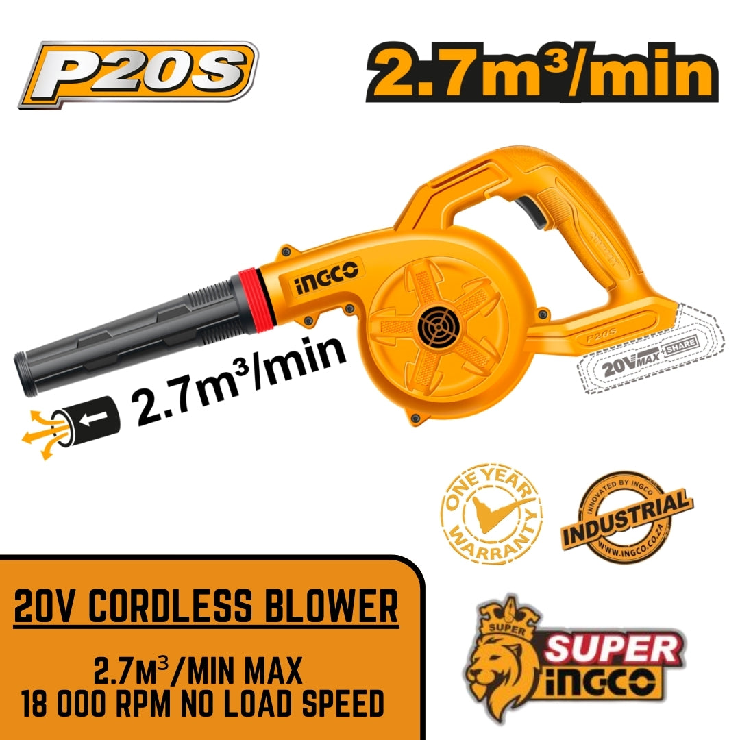 Ingco 20V Clean Sweep Combo - 2 Piece Set