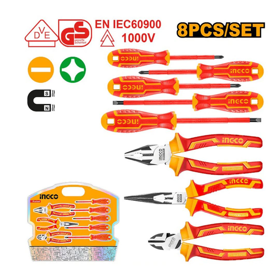 Ingco Tool Set Insulated VDE 1000V - Bethanie Hardware