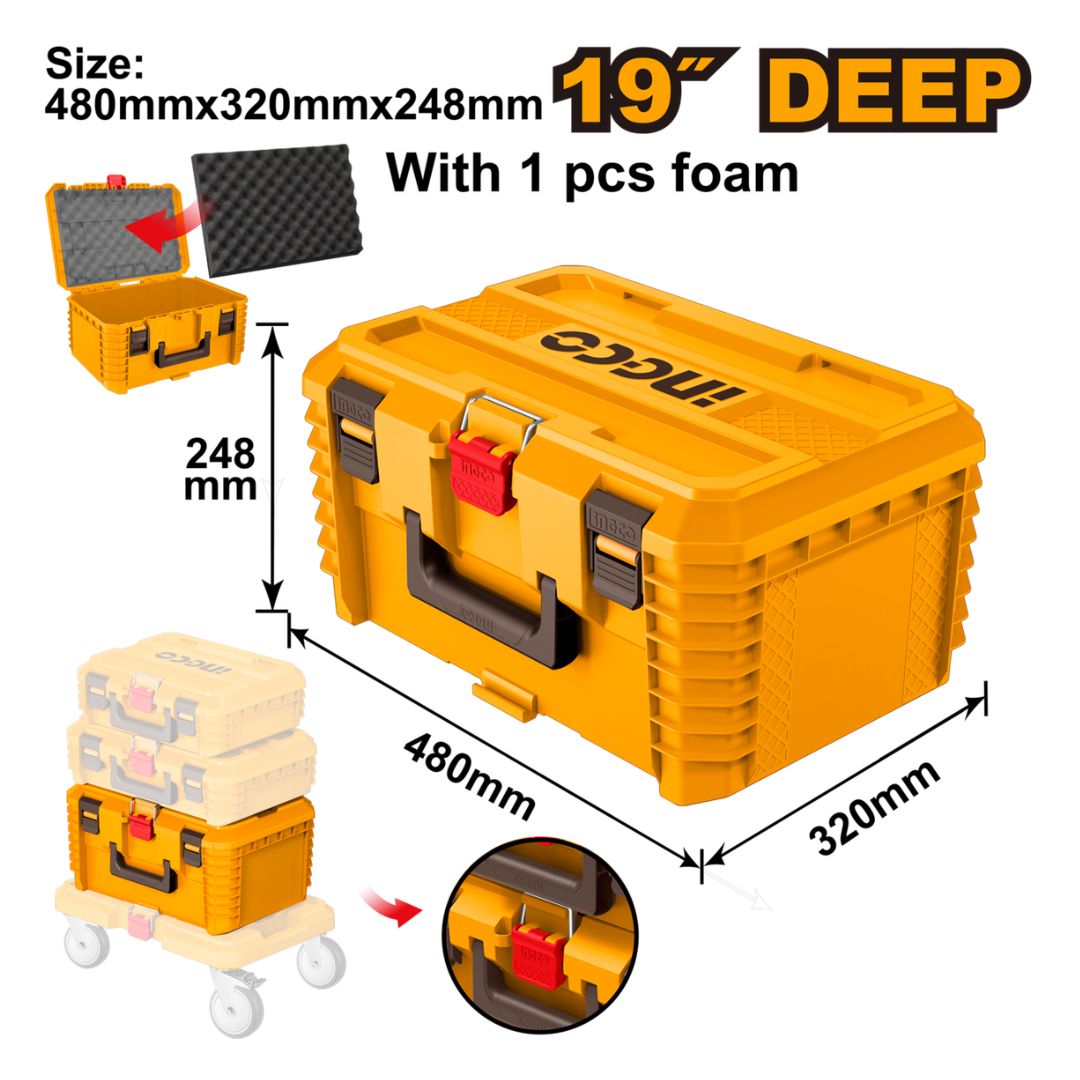 Ingco Stackable System | Tool Case | 19" Deep