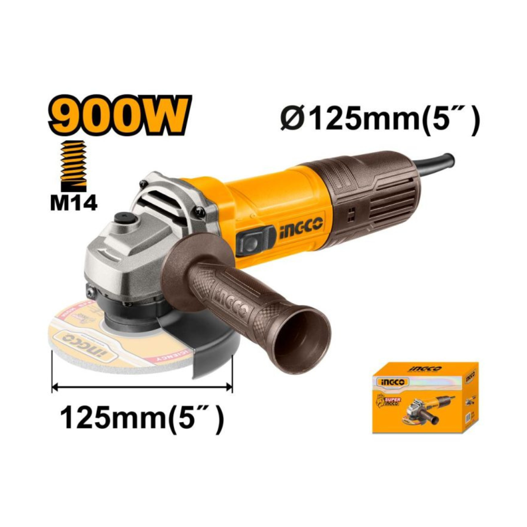 INGCO ANGLE GRINDER 900W 125MM AG90028