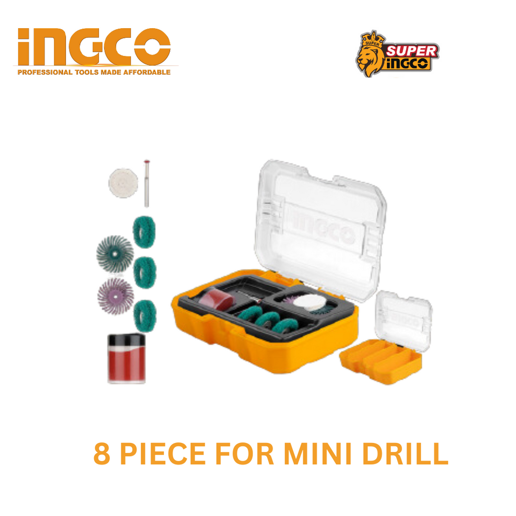 Ingco Sanding & Polishing Set For Mini Drill 8 Piece