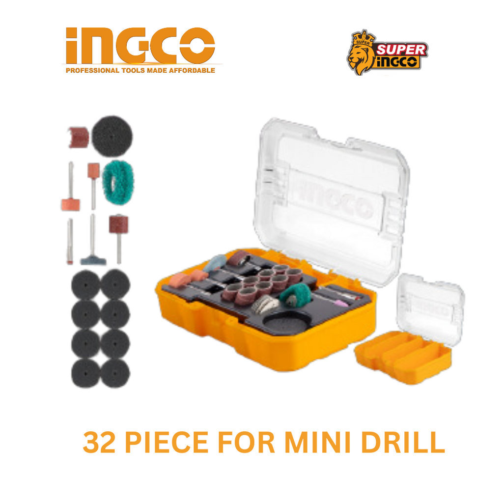 Ingco Sanding & Grinding Set For Mini Drill 32 Piece