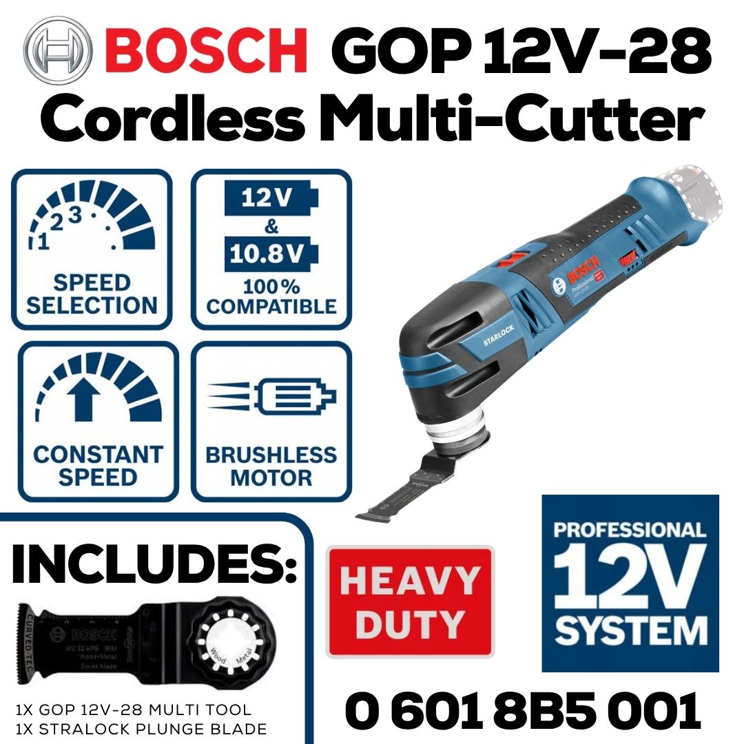 Bosch GOP 12V-28 Cordless Multi Cutter - Bethanie Hardware
