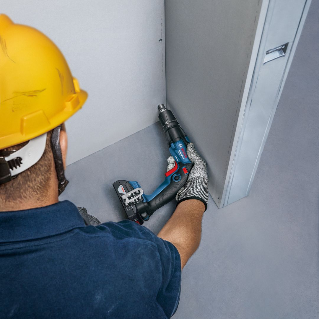 Bosch GTB 185-LI Cordless Drywall Driver - Lock Button