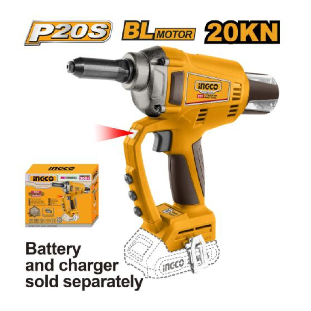 Ingco 20V Rivet Gun Brushless - CRTLI2005