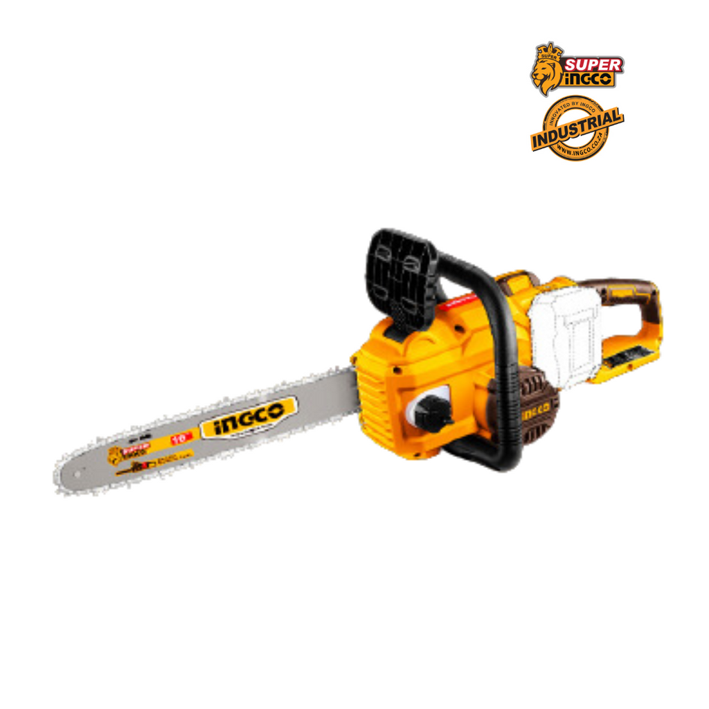 INGCO 40V CHAINSAW 16" + 2X 4.0Ah BATTERIES AND CHARGER
