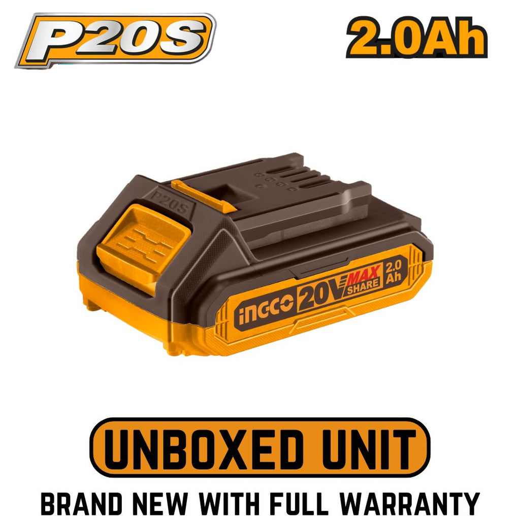 Ingco 20V Battery 2.0Ah (P20S) - Bethanie Hardware