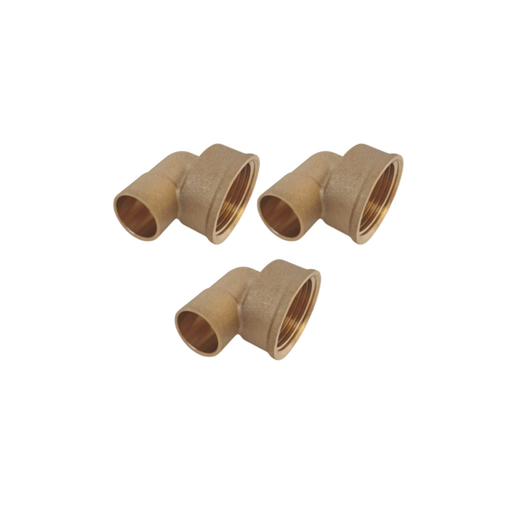 Copper Female Reducing Elbow 90° 22-15mm 3 PACK