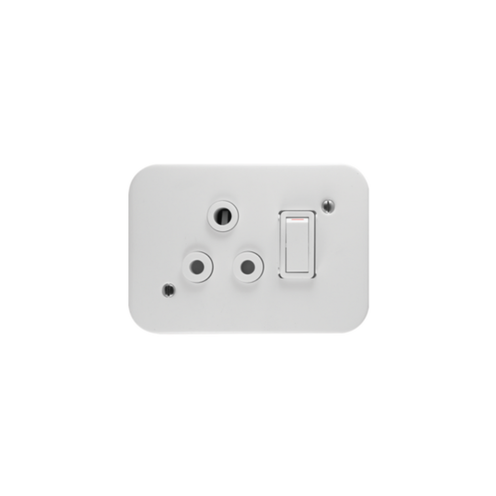 Crabtree Industrial Single Socket with Surface Box