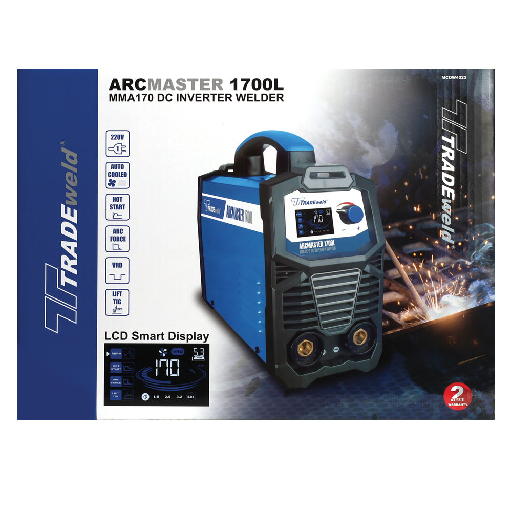 Tradeweld Welder Arcmaster Inverter 170amp (1700L)