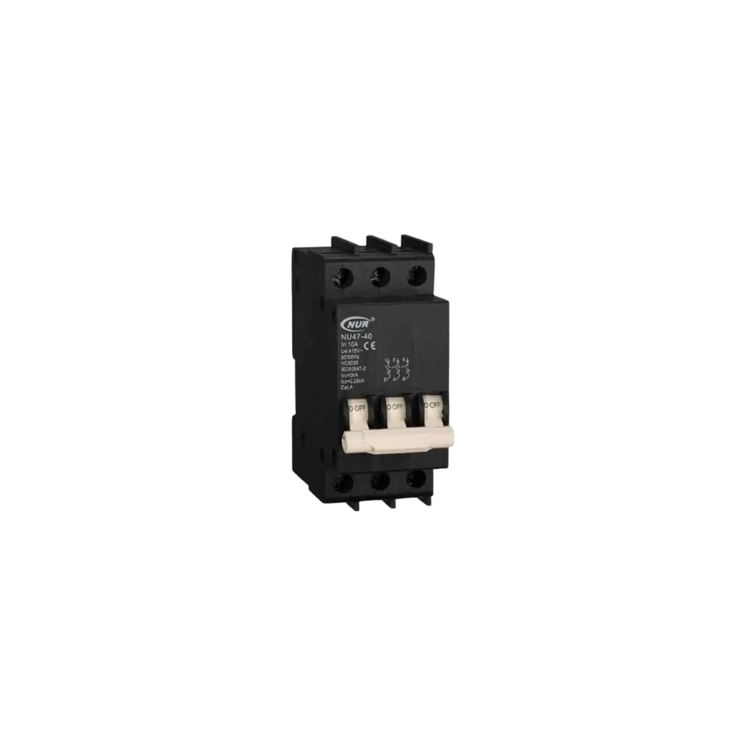 Nur Circuit Breaker Mini Rail Triple Pole 40A