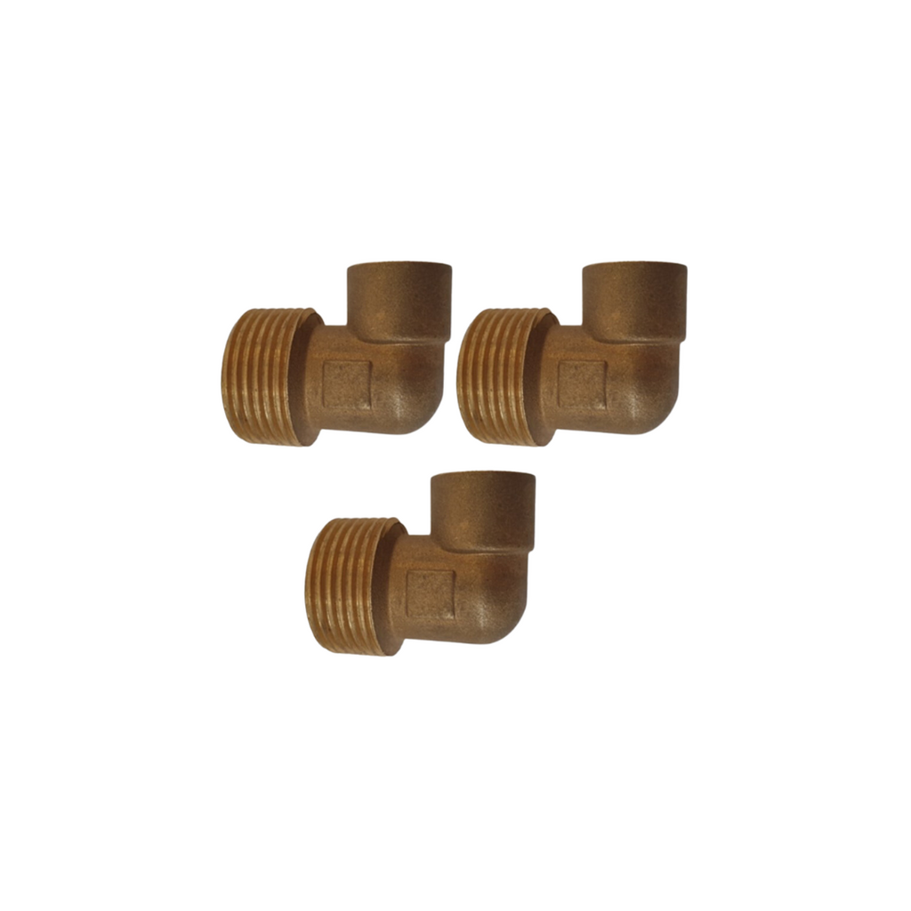 Copper Male Reducing Elbow 90° 22-15mm 3 PACK