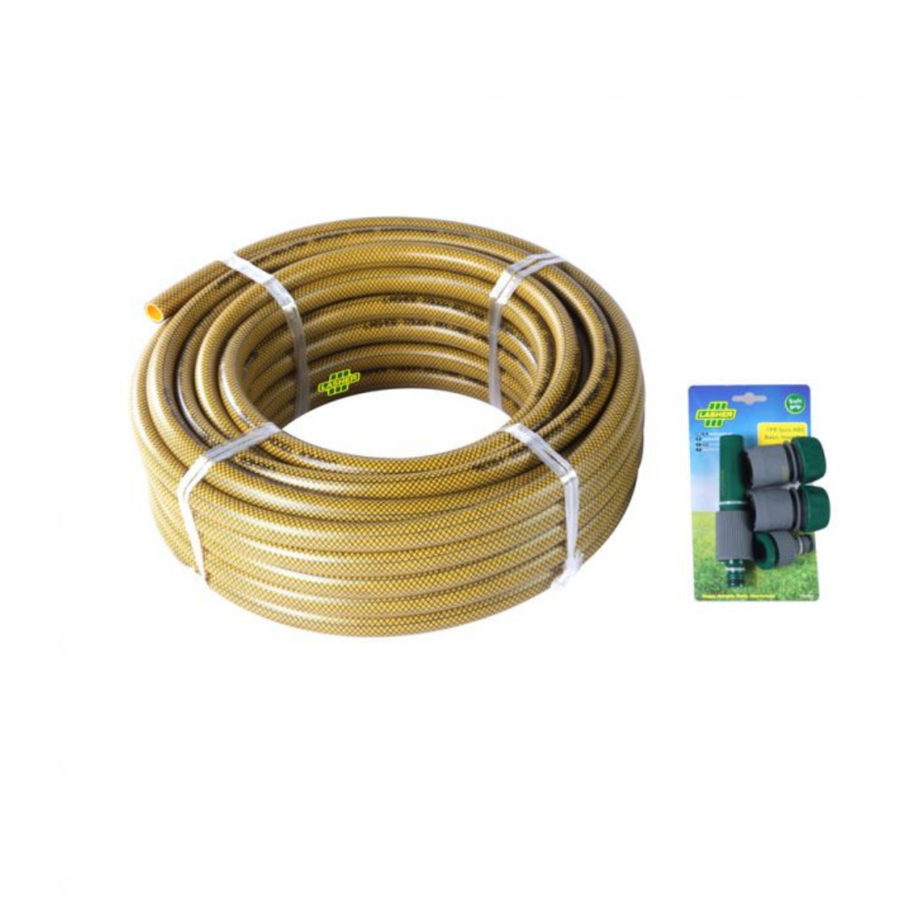 LASHER Hose Pipe 20mm X 30m With Fittings