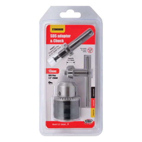 Ruwag Drill Chuck With SDS Adapter - Key Type - 13mm