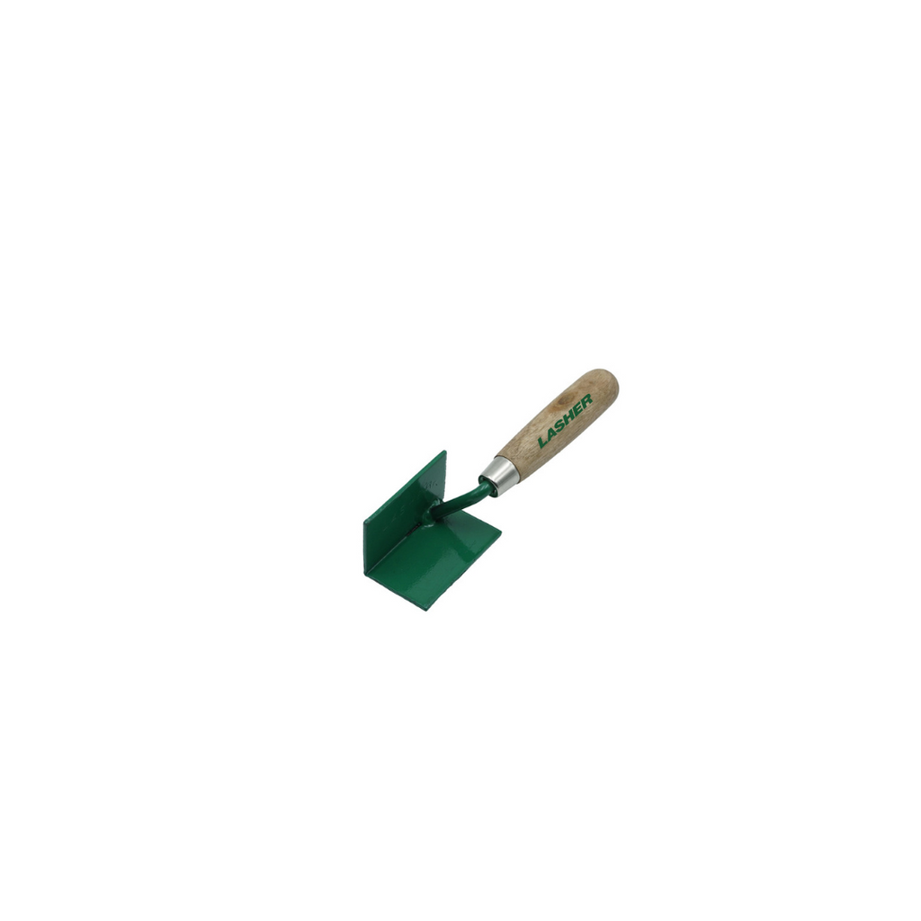 Trowel – Sharp Corner Inside (Wooden Handle, 75mm)