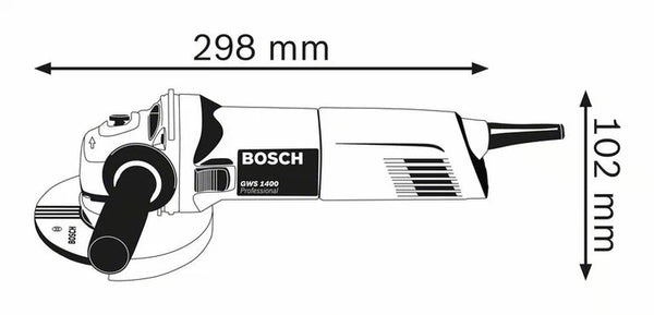 BOSCH hoekslyper 1400W 125mm - GWS 1400