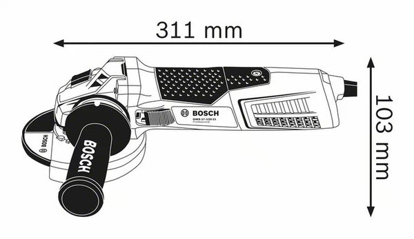 BOSCH klein hoekslyper 1900W 125mm - GWS 19-125 CI
