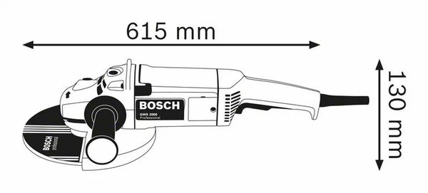 BOSCH hoekslyper 2000W 230mm - GWS 2000