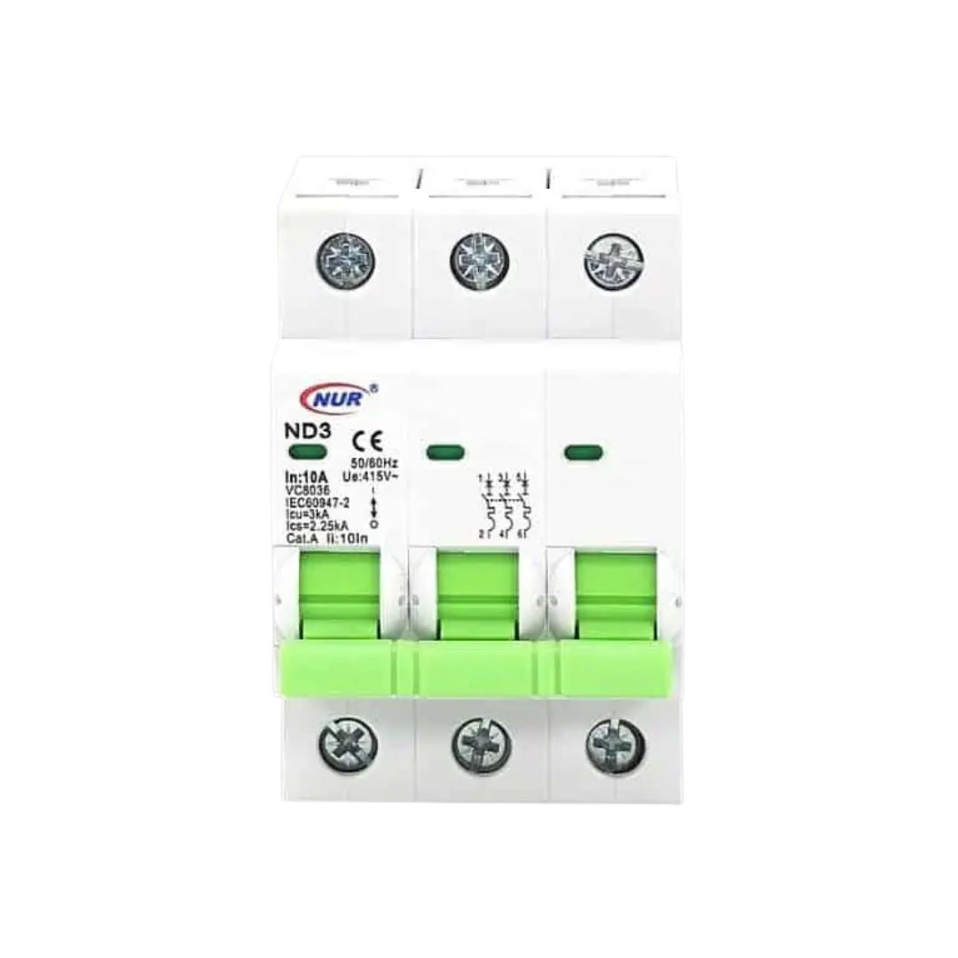 Nur Circuit Breaker Din Rail | Triple Pole