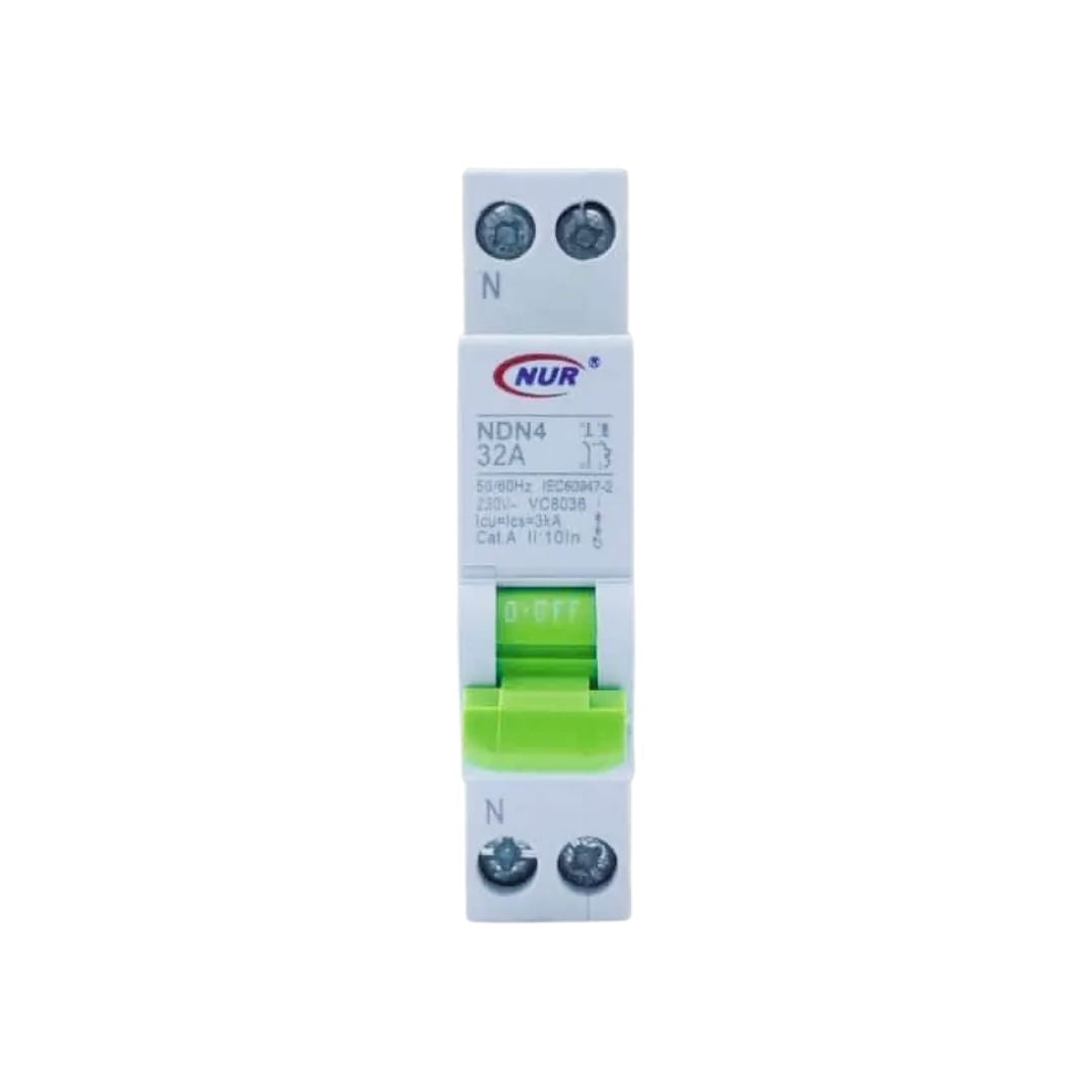 Nur Circuit Breaker Din Rail | Single Pole and Neutral