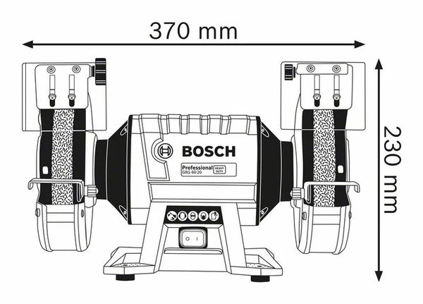 BOSCH Bench Grinder 600W - GBG 60-20