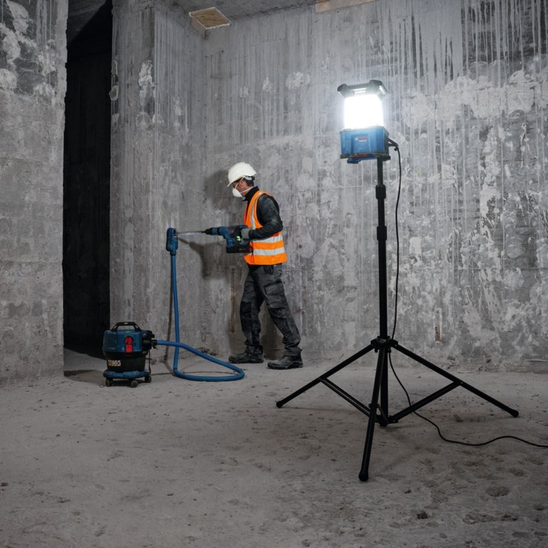 Bosch Professional Cordless Work Light | GLA 18VH-7500 | Tripod Mount