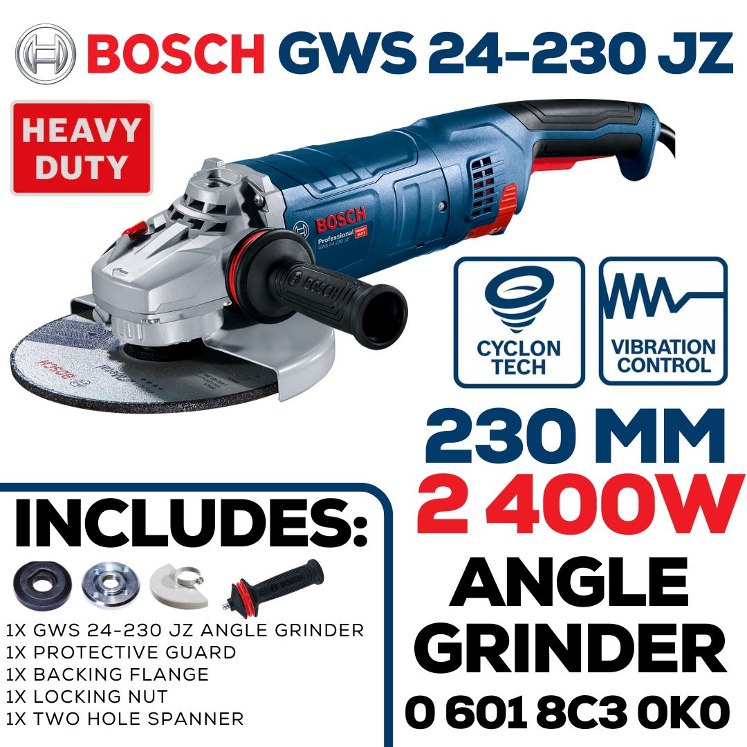 Bosch 2400W Angle Grinder 230mm | Cyclone Tech