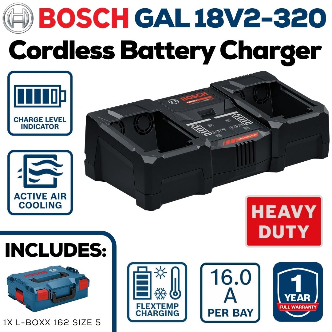 Bosch Professional 18V Battery Dual Charger | GAL 18V2-320