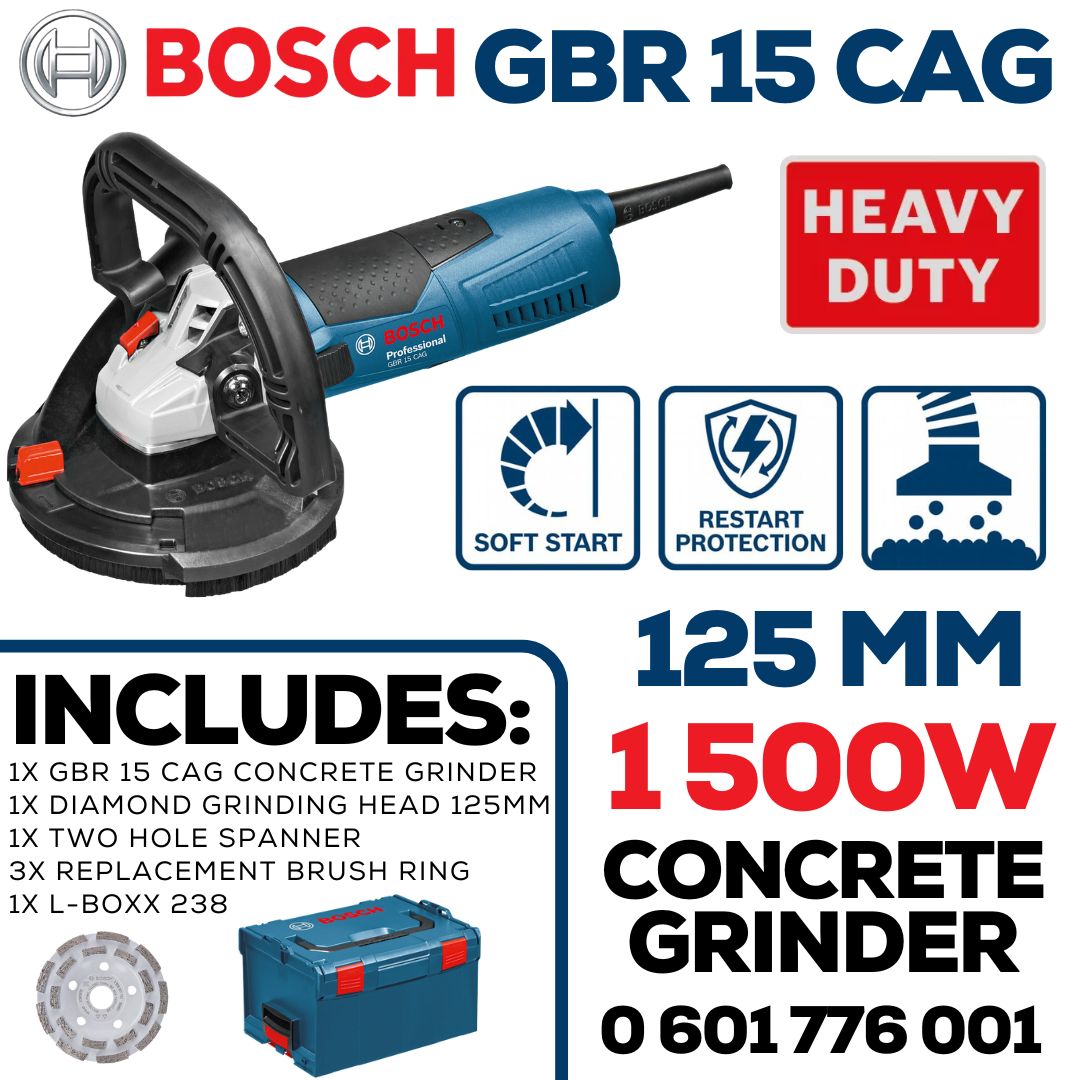 Bosch 1 500W Concrete Grinder 125mm | Shop Online