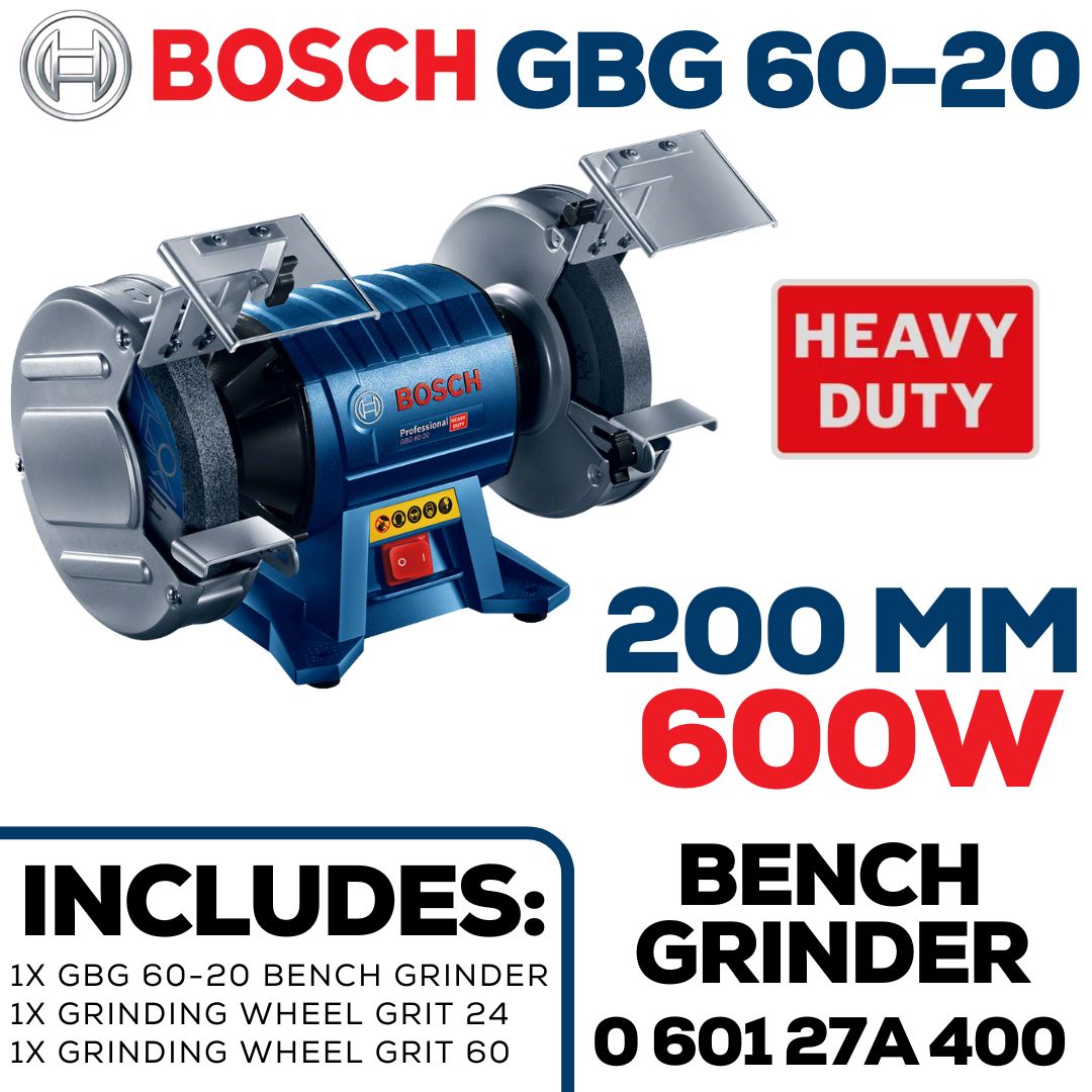 Bosch 600W Bench Grinder 200 mm | Shop Online