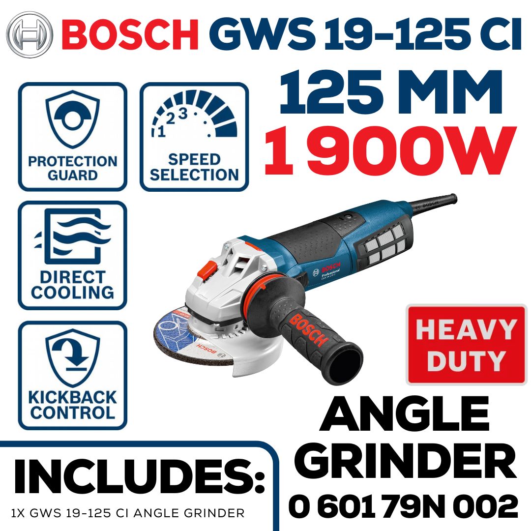 Bosch 1 900W Angle Grinder 125mm | Shop Online