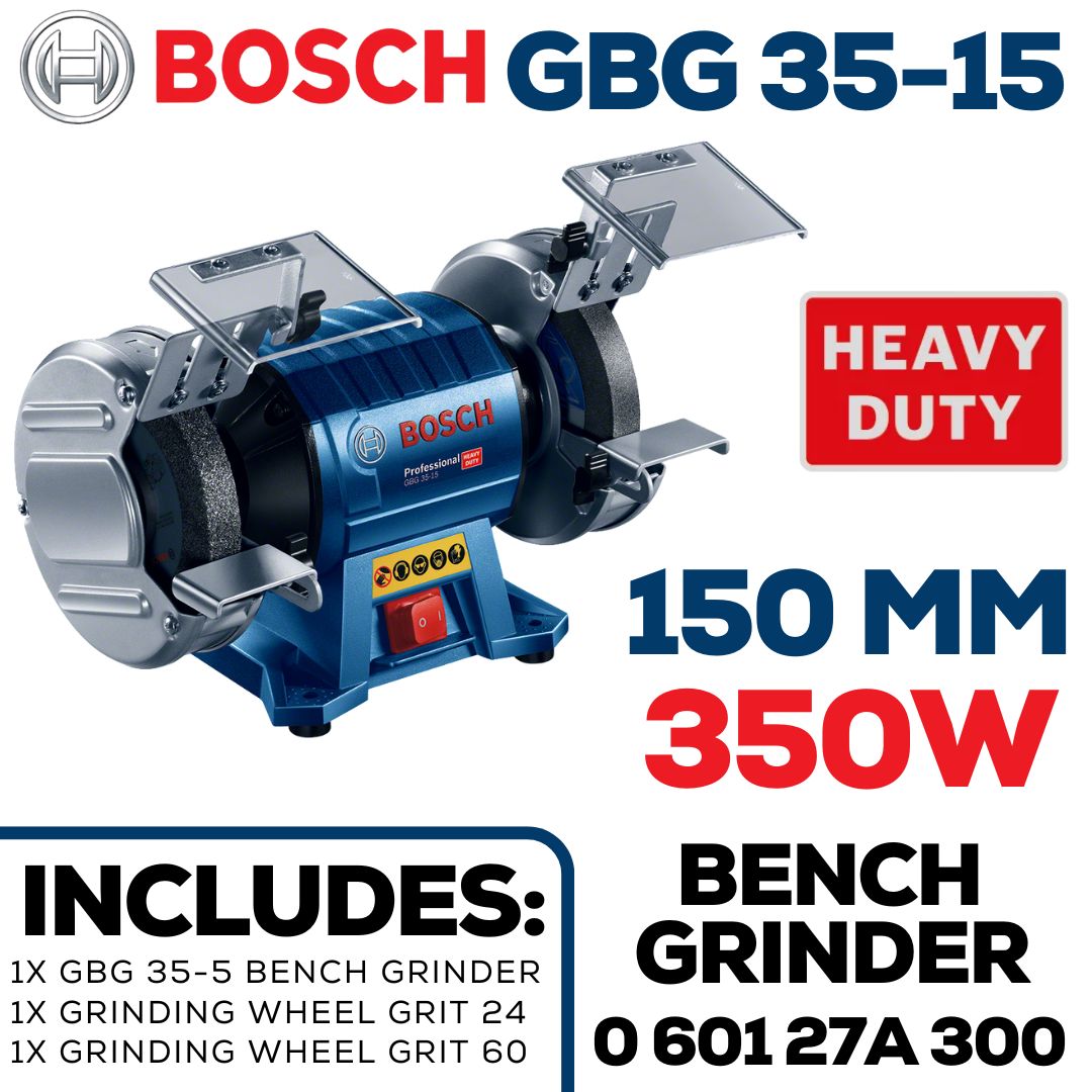 Bosch 350W Bench Grinder 150 mm | Shop Online