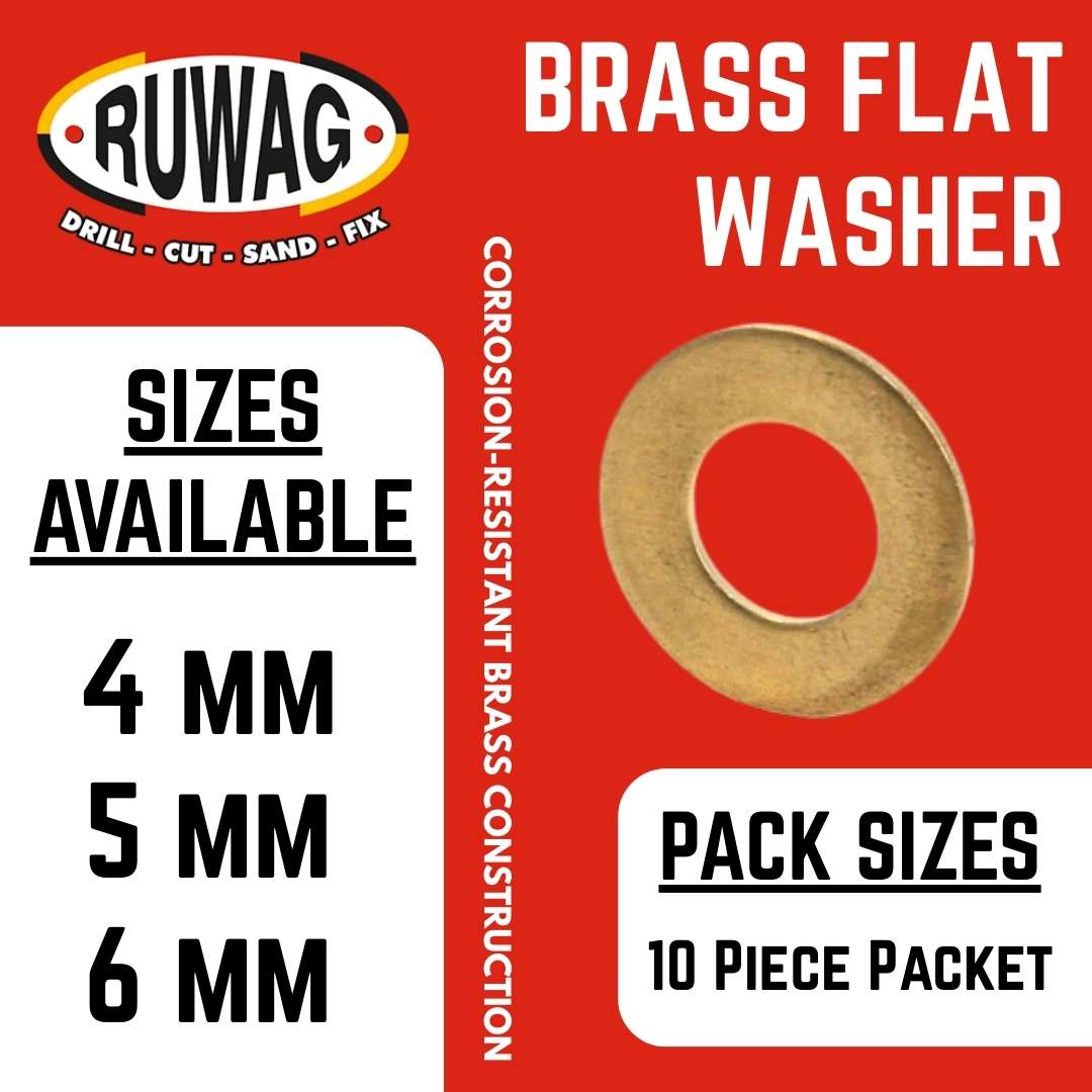 Ruwag Washer | Flat | Brass | Shop Online