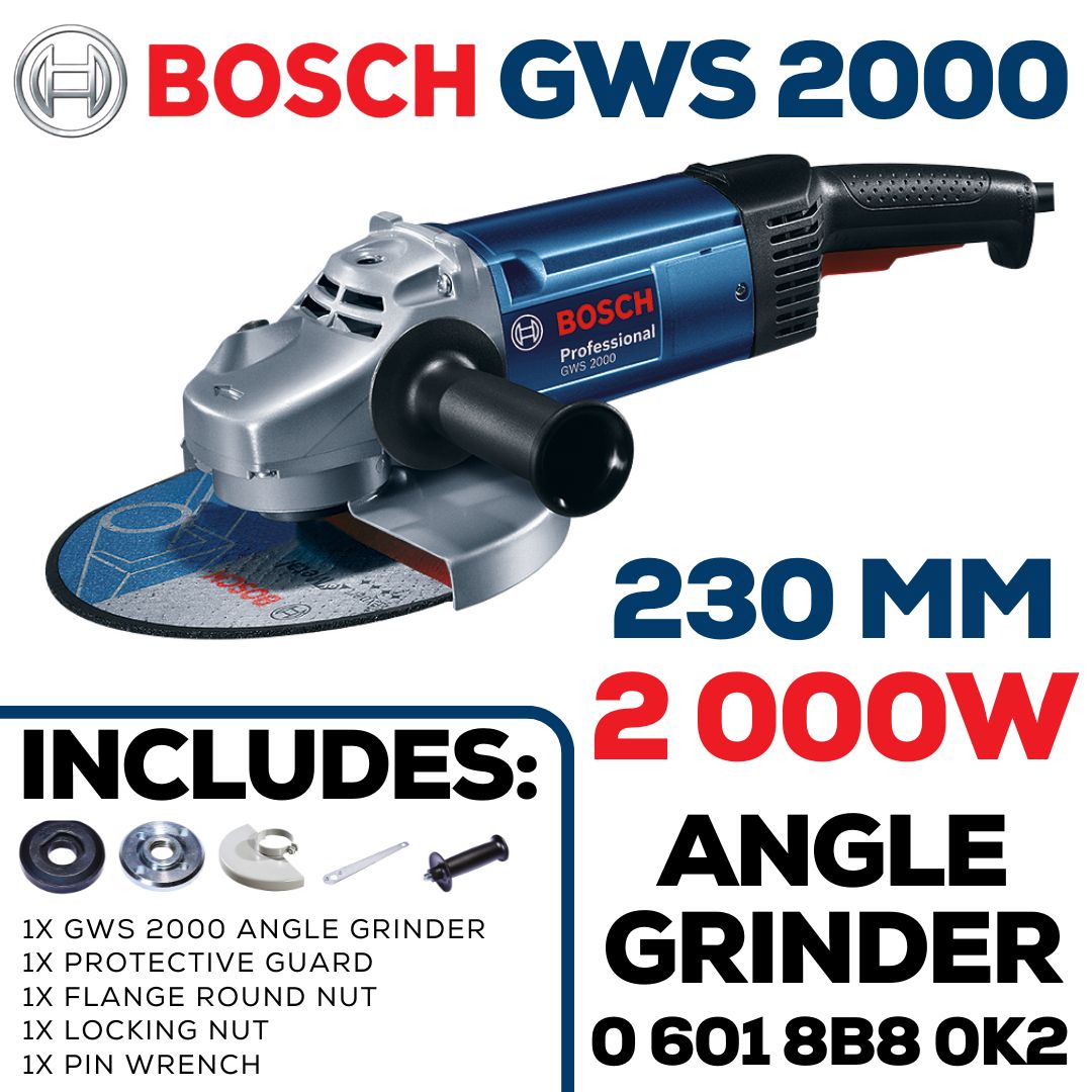 Bosch 2000W Angle Grinder 230mm | Shop Online