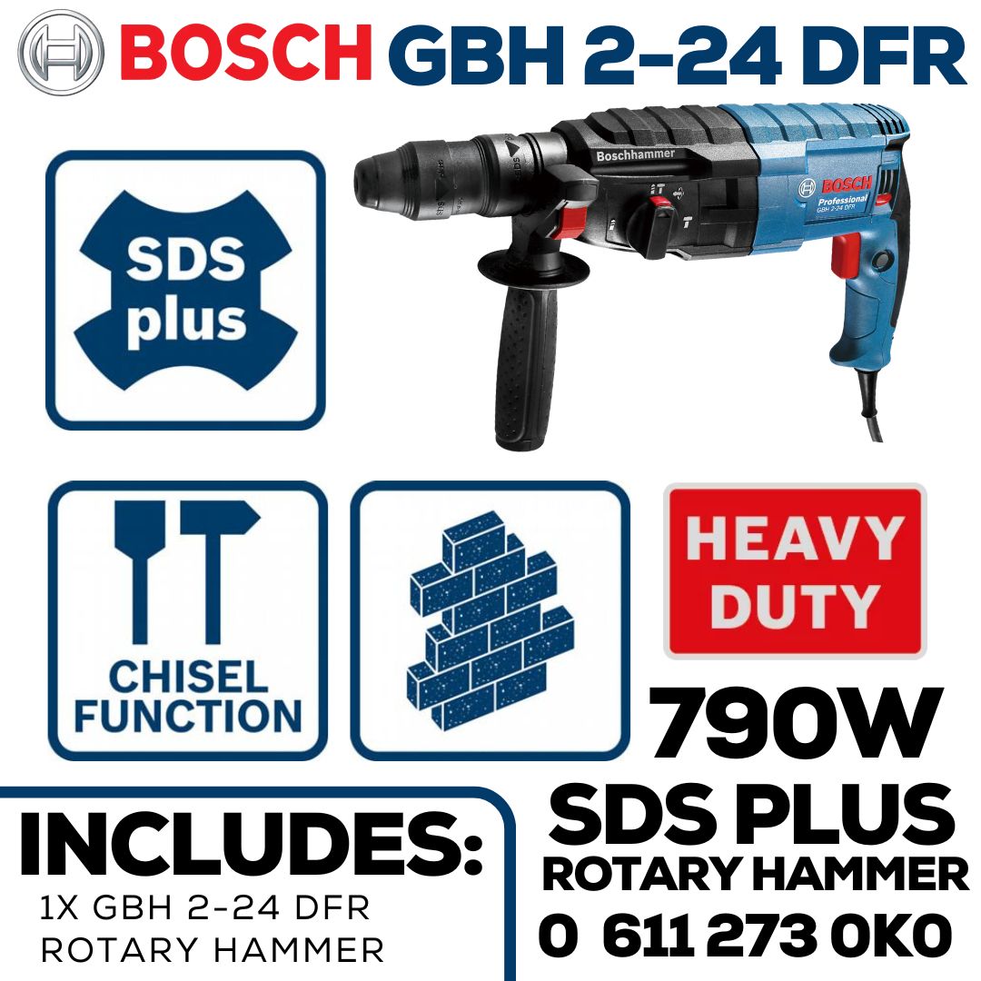 Bosch Rotary Hammer | Quick Change SDS Plus