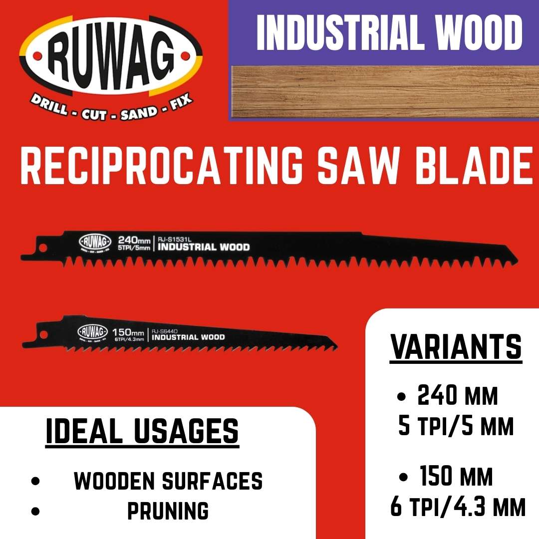 Ruwag Reciprocating Saw Blade | Industrial Wood
